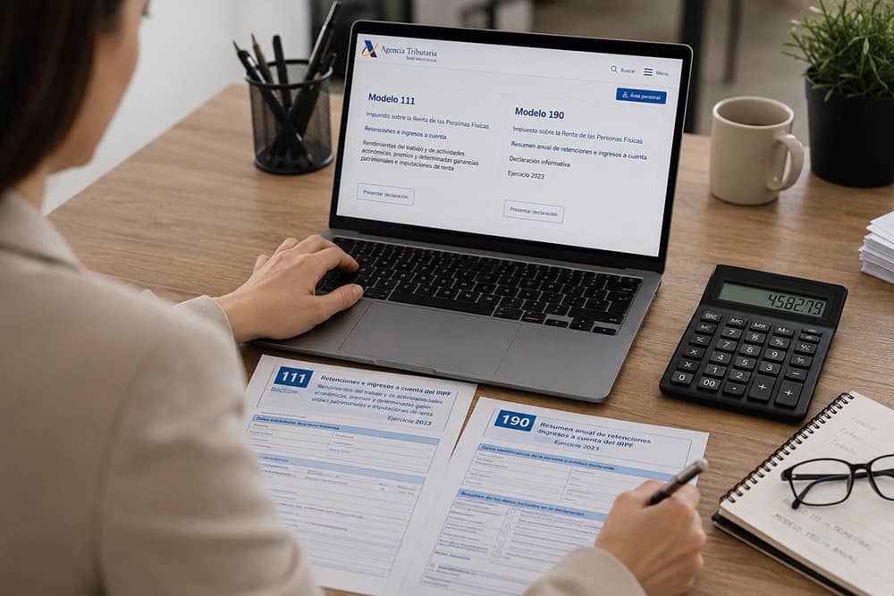Modelo 111 y Modelo 190: Retenciones a Trabajadores y Profesionales